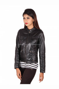 Chaqueta de piel de vaca para mujer, de marca, venta al por mayor - Product Image 6