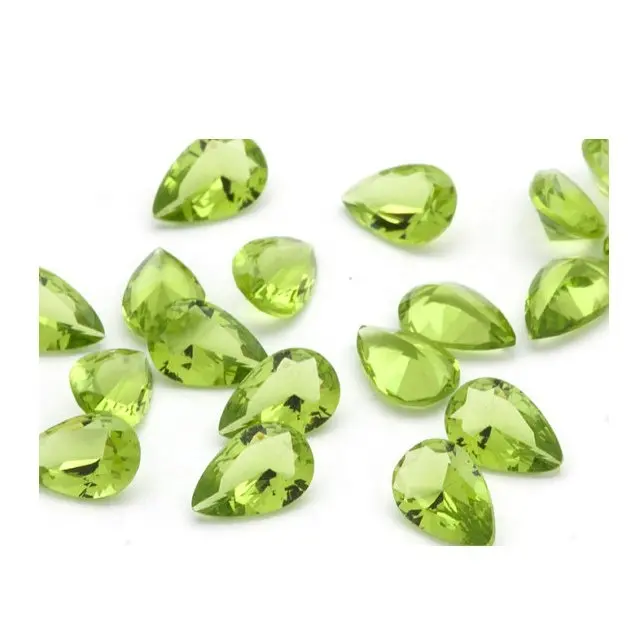 Eminent Genuine Peridot lockerer Edelstein hellgrüner individueller handgefertigter 925er Sterling-Silber-Schmuck