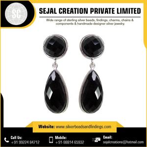 Gran oferta, pendientes de aro de piedras preciosas de Plata de Ley 925, joyería fina para fiestas de boda o regalos - Product Image 5
