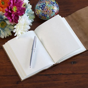 Carnet de notes en cuir véritable fait main, 100 feuilles, relié par couture, papier coton, taille personnalisable, idéal pour offrir à lui ou à elle - Product Image 2
