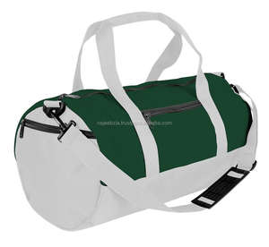 Accesorios de fitness Unisex Bolsa de gimnasio al aire libre Patrón de puntos de poliéster negro Cierre de cremallera Impresión de logotipo 30x30x60cm - Product Image 4