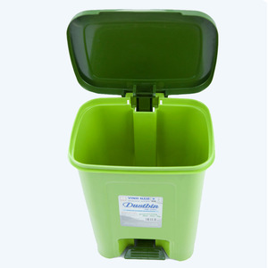 Cubo de Basura Rectangular de Plástico con Pedal, Ecológico, de Buena Calidad, Tipo Inducción, con Logotipo OEM, para Uso Doméstico - Product Image 3