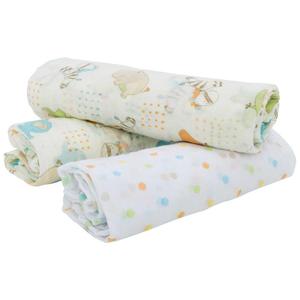 ผ้าฝ้าย100% มัสลินผ้าห่มเด็กห่อ3แพ็คชุดกล่องของขวัญ - Product Image 1