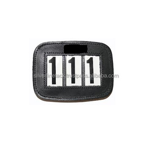 Números de competición de caballos con soporte de cuero Proveedores - Product Image 1