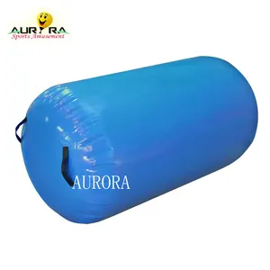 PVC Luftdichte Hand machen aufblasbare Air Roll Air Board Block rolle, aufblasbare Air Barrels, Kunststoff Air Pillar für Gymnastik
