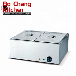 Tafel Top Commerciële Elektrische Voedsel Warmer 2 Pannen Bain Marie