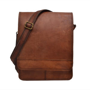 Handmade Genuine Leather Pure Brown Journal Wholesaler New Design <b>Messenger</b> <b>Bag</b> Crossbody Satchel <b>Bag</b> With Adjustable Long Strap - Product Image 1