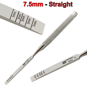 4 Uds. De cinceles dentales para dividir huesos de acero inoxidable, instrumentos quirúrgicos rectos y curvos para limpiar y rellenar dientes - Product Image 5