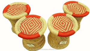 Taburete de bambú ecológico hecho a mano, taburete portátil, taburete de bambú sólido para restaurante, sala de estar, jardín, consola con incrustaciones de hueso - Product Image 6