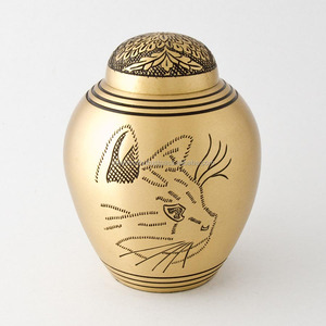 Diseño exquisito superior de cúpula con grabado de cara de gato, urnas de cremación de Metal para cenizas, decoración del hogar, recuerdo, urnas conmemorativas para cenizas - Product Image 3