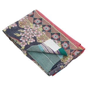 La mejor colección de edredón Kantha Floral hecho a mano Vintage, manta bohemia de algodón cosida a mano para Hotel o uso doméstico, venta al por mayor - Product Image 5