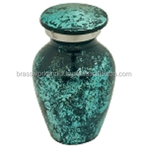 คลาสสิกที่ระลึก Pewter เผาศพโกศอุปกรณ์งานศพ BRASSWORLD อินเดีย - Product Image 3