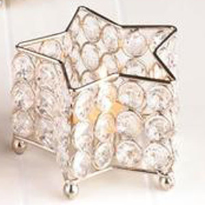 Bougeoir votif en forme d'étoile en cristal fait à la main pour la décoration de la maison de la Saint-Valentin - Product Image 1