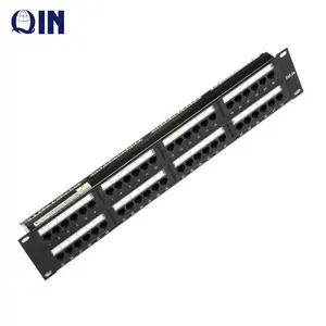 En iyi kalite Patch Panel 2U 48 Port , 19 "raf montaj UTP Cat5e/Cat6 yüklü ve yüksüz