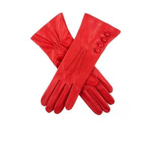 Gants en cuir de conception en peau de mouton pour femmes élégantes doublure en soie accessoire sophistiqué confortable pour les sports de plein air intemporel - Product Image 1