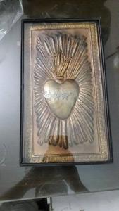 เหล็กทองหัวใจศักดิ์สิทธิ์ในกรอบหรูหราคาทอลิกศาสนาของตกแต่งติดผนังแบบวิกตอเรีย - Product Image 2