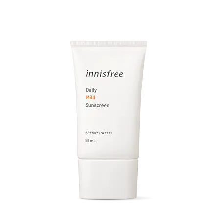 Cuidado de la piel cosmética coreana, al por mayor, Etiqueta Privada, Innisfree, protector solar suave diario SPF50 + PA + + + 50ml