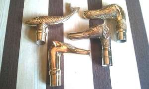 Nuevas asas de latón pesado para bastones paraguas estilo náutico impresión Digital figura de Metal europeo técnica de fundición - Product Image 2