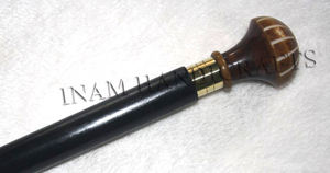 Designer Resin Antique Handle <b>Wooden</b> Walking Sticks / Canes, Trekking Hiking <b>Pole</b> - Product Image 2