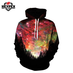 Sweat à capuche à sublimation pour hommes de bonne qualité hiver 2025 Street Wear avec motif imprimé teint uni - Product Image 4