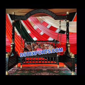 Jhula balançoire de mariage musulmane, disco, noir, or, scène de mariage - Product Image 1