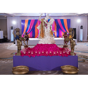 Hindú de la boda entrada Radha Krishna etapa decoración Radha Krishna boda Radha Krishna estatua de pie Decoración - Product Image 1