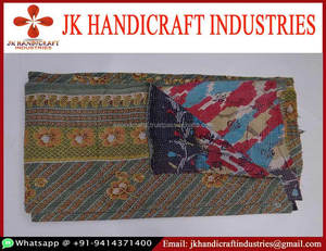 Edredón Reversible Kantha Color Pastel Patchwork al por mayor - Product Image 1