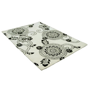 Bán buôn 100% New Zealand len khu vực thảm thiết kế hiện đại cao đống tay-chần sợi vòng thảm cho không gian sống tùy chỉnh kích thước - Product Image 4