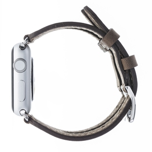 Premium Logo Personnalisé Vintage pour Apple Watch Band Classique Bracelet en Cuir Véritable Acier Inoxydable pour Hommes Femmes OEM Smartwatch pour - Product Image 3