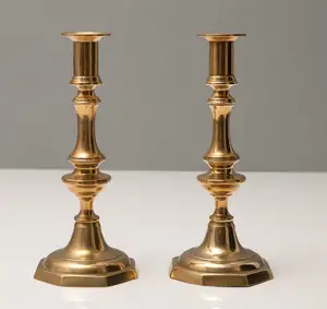 Antique <b>Brass</b> <b>Candlestick</b> - Product Image 1