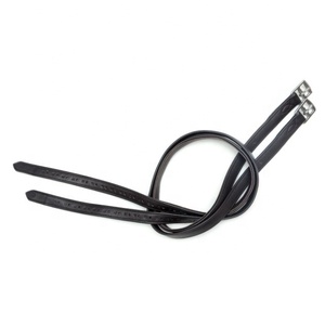 Étriers d'équitation souples anglais, 1 paire, en cuir doux, boucles résistantes - Product Image 3