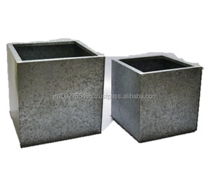 กระถางต้นไม้ชุบสังกะสีสำหรับตกแต่งสวนกระถางต้นไม้กลางแจ้งในห้องสีเขียว - Product Image 2