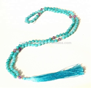 ลูกปัดสวดมนต์อเมทิสต์อเมทิสต์จากอเมทิสต์ทรงกลมธรรมชาติขนาด6มม. สร้อยคอลูกปัดมาลาลูกปัดคริสตัลของขวัญสำหรับการรักษาทางศาสนา - Product Image 4