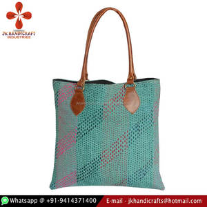 Bolso Hobo bordado Kantha Vintage algodón 100% indio - Product Image 1