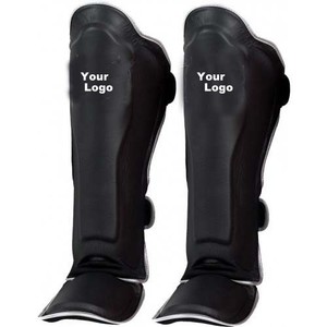 Espinilleras de cuero sintético para boxeo profesional, almohadillas de entrenamiento de Karate hechas a medida por deportes elegantes, 2022 - Product Image 1