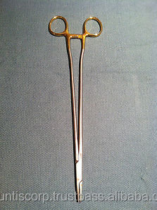 Porte-aiguille manuel SAROT TC 26CM Acier plaqué or et bois inoxydable avec inserts en carbure de tungstène - Product Image 2