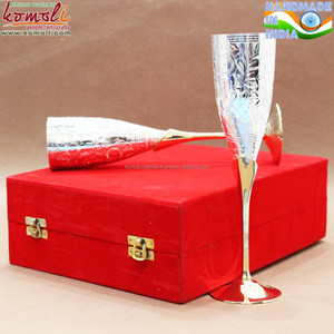 تذكارية النحاس معدن بحري تسجيل تيكيلا كاسات صغيرة في علبة هدية - Product Image 5