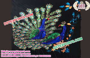 Telón de fondo bordado tradicional para boda india, telón de fondo bordado para escenario de boda, fabricante y exportador de cortinas - Product Image 6