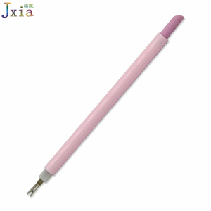 Plastic Cuticle Pusher 2018 Jiexia Wholesale Pink Plastic Handle Nail Cuticle Cutter And Pusher