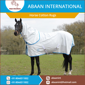 ผ้าคลุมม้าสำหรับฤดูร้อนแบบมีฮู้ด ลายตารางออสเตรเลีย น้ำหนักเบา ระบายอากาศได้ดี ผลิตจากผ้าฝ้ายผสม - Product Image 2