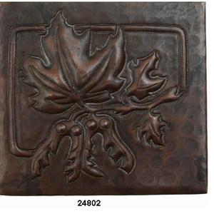 Antique <b>Copper</b> Flower Design <b>Tiles</b> for Kitchen <b>Wall</b> - Product Image 1