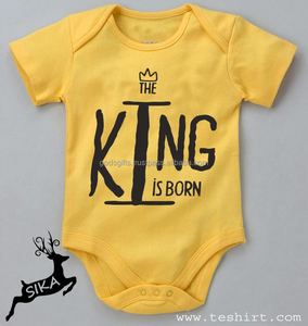 Pelele de algodón orgánico de primera calidad para bebés, ropa personalizada de manga corta para recién nacidos, india, 100% - Product Image 5