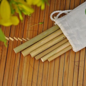 Pailles à boire en fibre de bambou Accessoires de bar réutilisables 12mm Logo imprimé pour voyage et boissons - Product Image 4