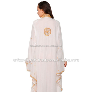 Abaya, Caftan marocain, Robe caftan marocaine, Robe caftan arabe, Robe marocaine traditionnelle, Fait main, Bonheur - Product Image 1