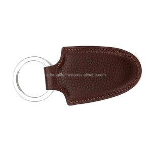 Nouveau design porte-clés en cuir noir porte-clés de voiture en métal personnalisé - Product Image 1