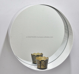 Espejo de pared redondo de hierro y vidrio IHA - Product Image 6