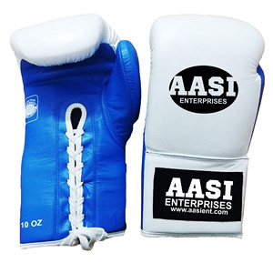 Gants de boxe professionnels en cuir de vachette Aasi Enterprises avec logo personnalisé, 8oz-16oz, sac pour Muay Thai, Kickboxing, MMA, Taekwondo - Product Image 1