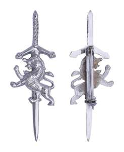 Alfileres escoceses de 4 "con acabado cromado, alfiler y broche celta - Product Image 3