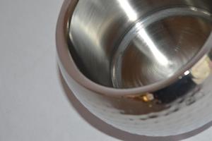 Premium Vantage Modern Luxury Hot Selling New Round Design Hammered Pattern Stainless Steel <b>Ice</b> <b>Bucket</b> with Lid For Bar usage - Product Image 4