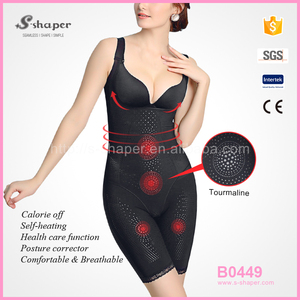 Body con infusión de Cafeína natural, corsé adelgazante de talla grande, moldeador corporal, lencería de turmalina para quemar grasa, de talla grande - Product Image 2